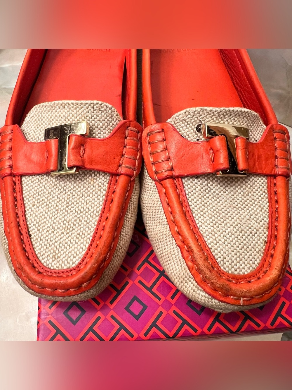 Tory Burch Casey Driver Loafer Women's Sz. 8